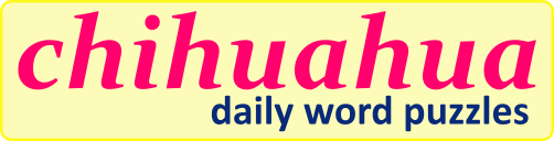 Chihuahua daily word puzzles